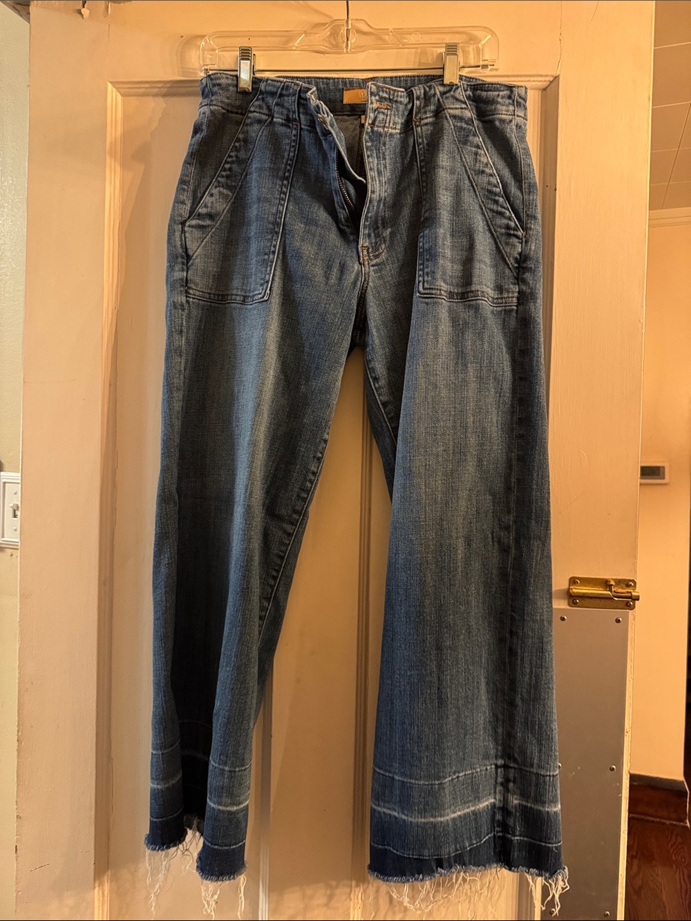Kut from the Kloth Wide-Leg Blue Denim Jeans